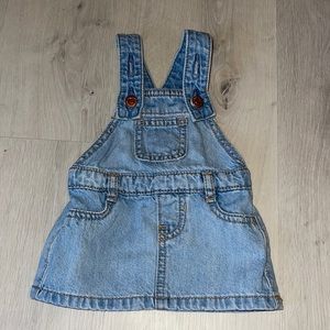 Denim overall dress size 0-3 months